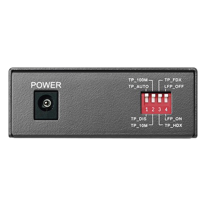 Convertidor Fibra Óptica WDM Monomodo / 1 puerto RJ45 10/100 Mbps / 1 puerto SC/UPC 100 Mbps / Hasta 20 Km / Para su Funcionamiento Requiere el