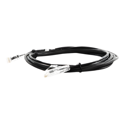 Cable de Parcheo Slim UTP Cat6A - 3 Metros (9.84 Pies) Negro, Diámetro Reducido (28 AWG)