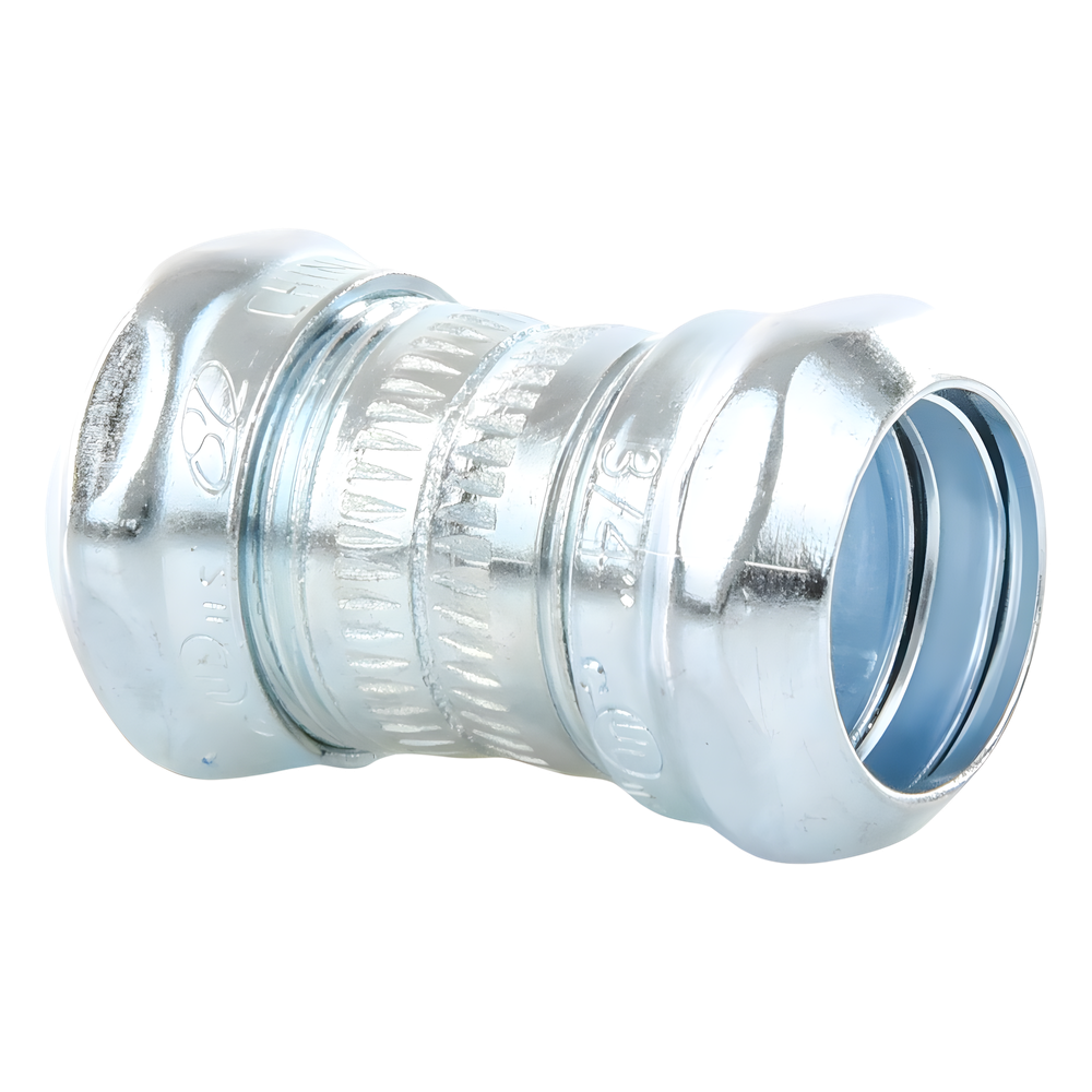 Cople Compresión de Acero Galvanizado para Pared Delgada de 3/4" .