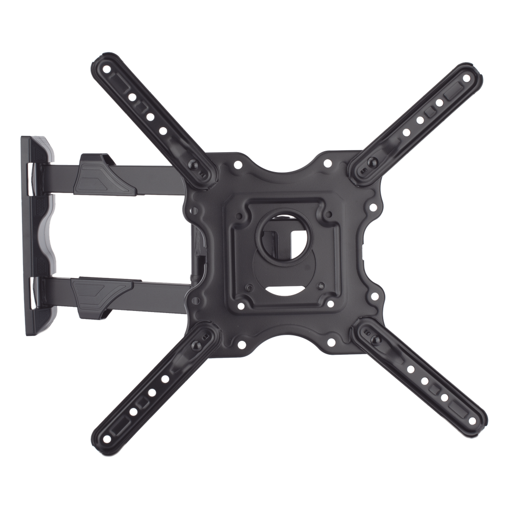 Montaje de Pared Articulado P4-NB / Pantallas de 32" a 55" / VESA 100x100 a 400x400 mm / Carga 27.2 kg (60 lbs) / Inclinación +8° a -5° / Giro 180°