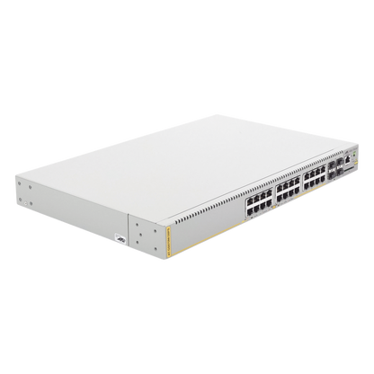 Switch PoE+ Administrable CentreCOM GS970M, Capa 3 de 24 Puertos 10/100/1000 Mbps + 4 SFP Gigabit, 370 W