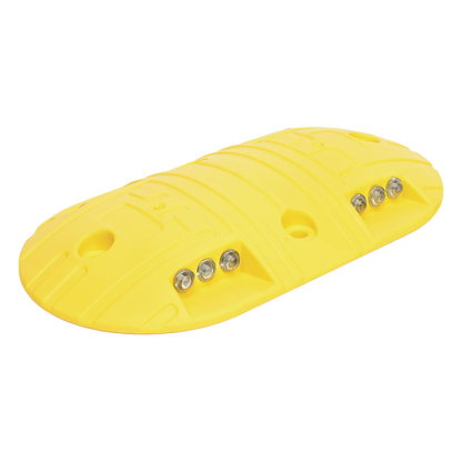 Boya D / Plastico Duradero / Amarilla / 4 Orificios / LEDS REFLEJANTES / 20 Toneladas.