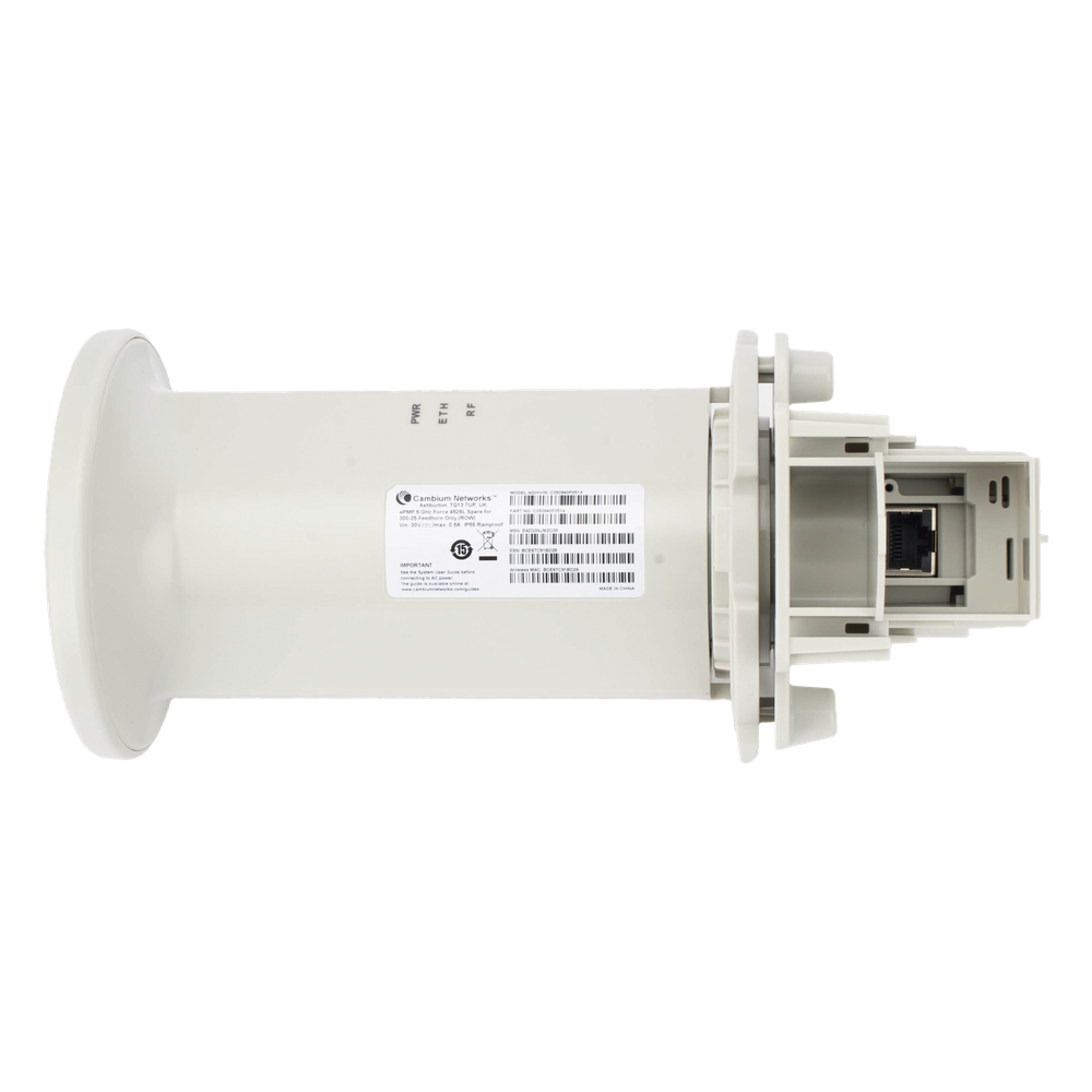 Feedhorn de Alta Capacidad / Latencias Menores a 5 ms / Interoperabilidad con ePMP 4500 / Compatibilidad con platos FORCE300 y FORCE300-25L / Gestión