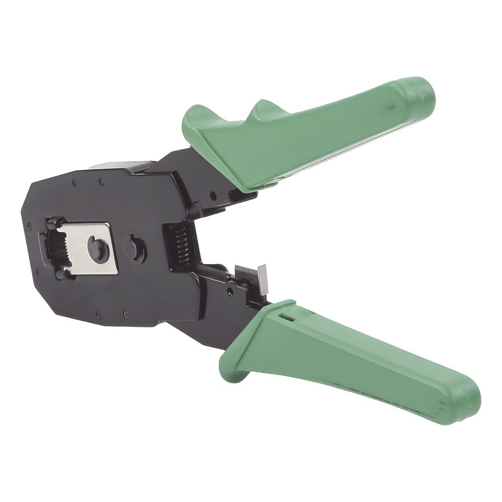 Pinzas para plegar (Ponchadoras) cables RJ11, RJ12, RJ45 telefónicos y cables de red Cat5e, Cat6, Cat6a y con Cavidades para 4, 6 y 8 conductores.