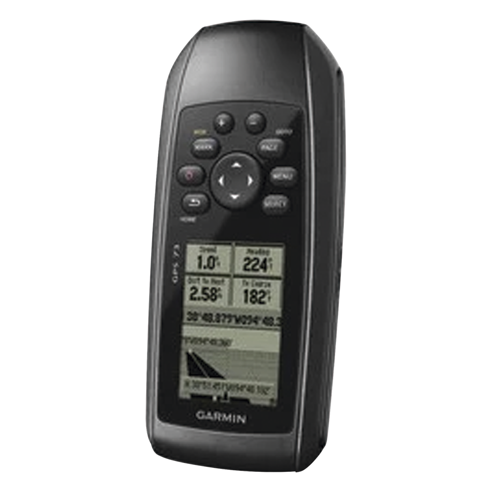 GPSMAP 73 Portátil / Pantalla LCD 4 Niveles de Gris / Resolución 128 x 160 Píxeles / Autonomía +18 Horas / Resistencia al Agua IPX7 / Receptor de