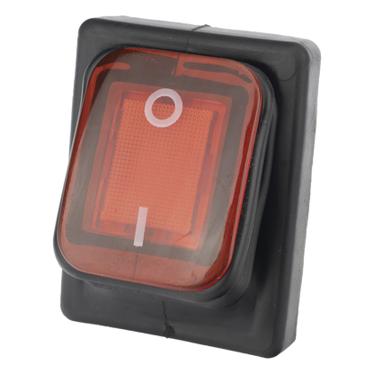 Interruptor tipo Switch con Led Color Rojo / IP65 / Diseño Industrial / NO, COM, NC / Terminales tipo F1