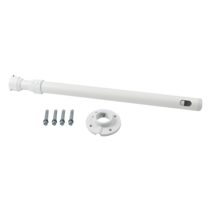 Montaje de techo telescópico tipo tubo para PTZ Hikvision, largo 60 cm - 120 cm
