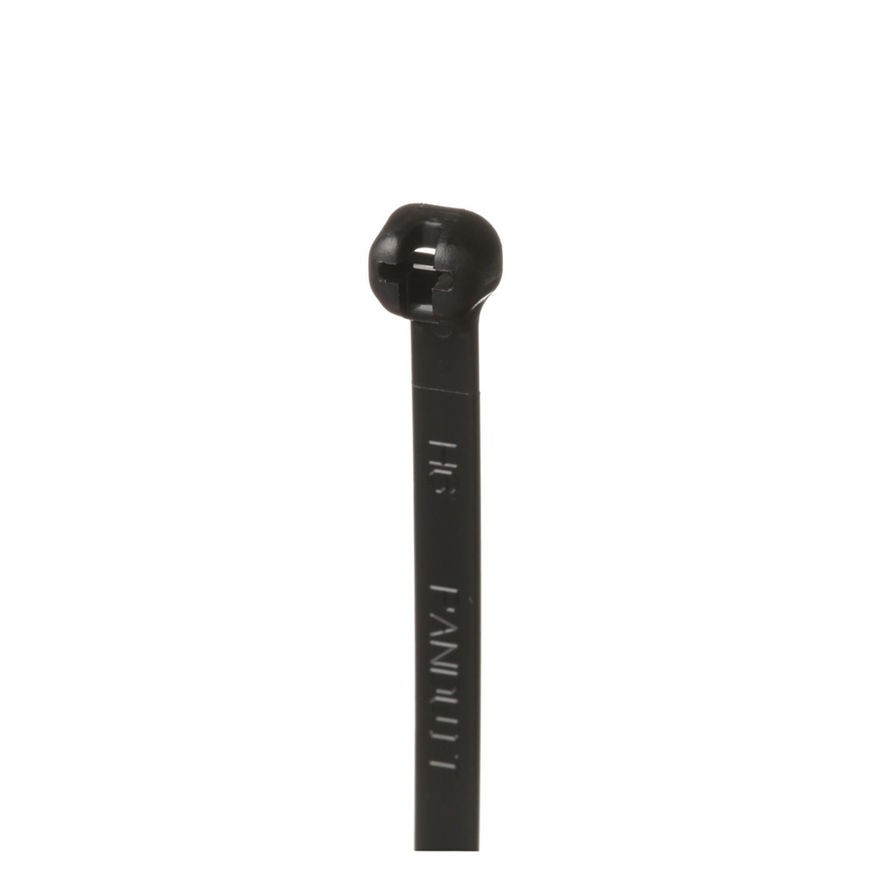 Cincho de Nylon 6.6 Dome-Top®, Con Lengüeta de Bloqueo de Acero Inoxidable, 203 mm largo x 4.7mm ancho, Color Negro, Exterior Resistente a Rayos UV