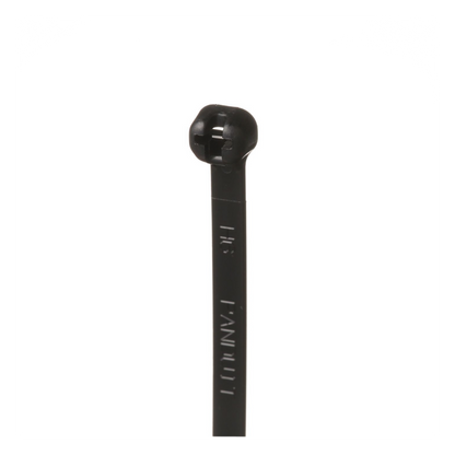 Cincho de Nylon 6.6 Dome-Top®, Con Lengüeta de Bloqueo de Acero Inoxidable, 203 mm largo x 4.7mm ancho, Color Negro, Exterior Resistente a Rayos UV
