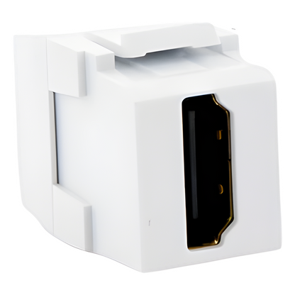 Módulo Acoplador HDMI 2.0, Hembra a Hembra Tipo-A, Categoría 2, Keystone, Color Blanco