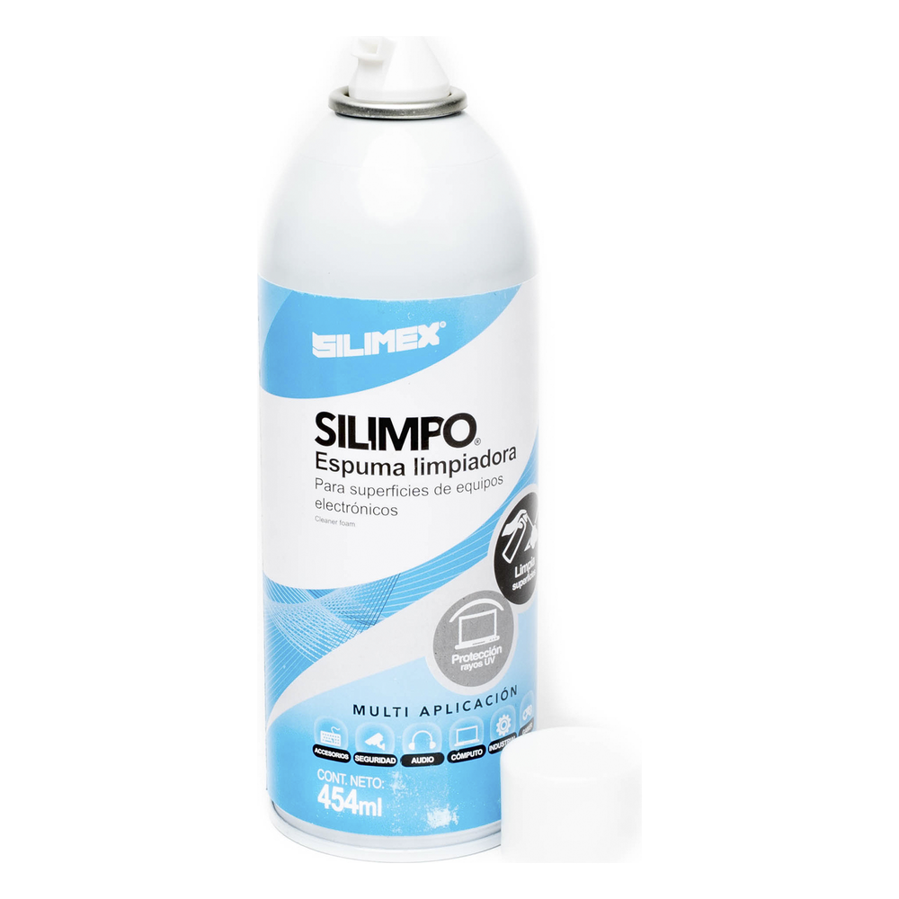 Espuma Limpiadora para Todo Tipo de Superficies Plásticas y Metálicas de Sistemas de Vídeo, Audio, Telefonía y Equipo de Cómputo, Contiene