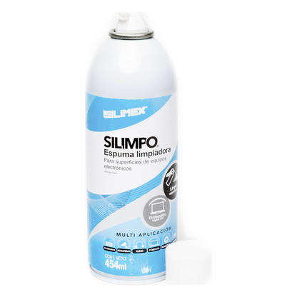 Espuma Limpiadora para Todo Tipo de Superficies Plásticas y Metálicas de Sistemas de Vídeo, Audio, Telefonía y Equipo de Cómputo, Contiene