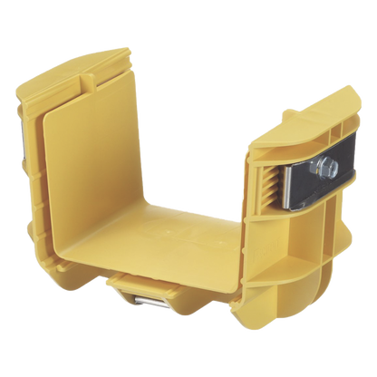 Union Recta "Cople", Para Canaleta FiberRunner™ 4X4, Color Amarillo