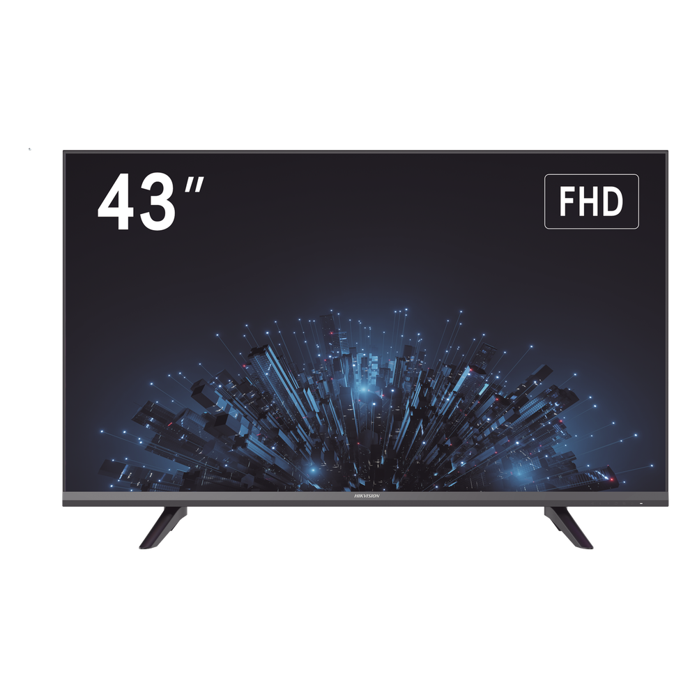 Monitor LED Full HD 43" / Ideal para Oficina y Hogar / Uso 24-7 / Entrada HDMI/VGA/USB / Compatible con Montaje VESA (200 X 200) / Bocinas Integradas