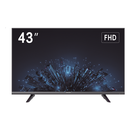 Monitor LED Full HD 43" / Ideal para Oficina y Hogar / Uso 24-7 / Entrada HDMI/VGA/USB / Compatible con Montaje VESA (200 X 200) / Bocinas Integradas
