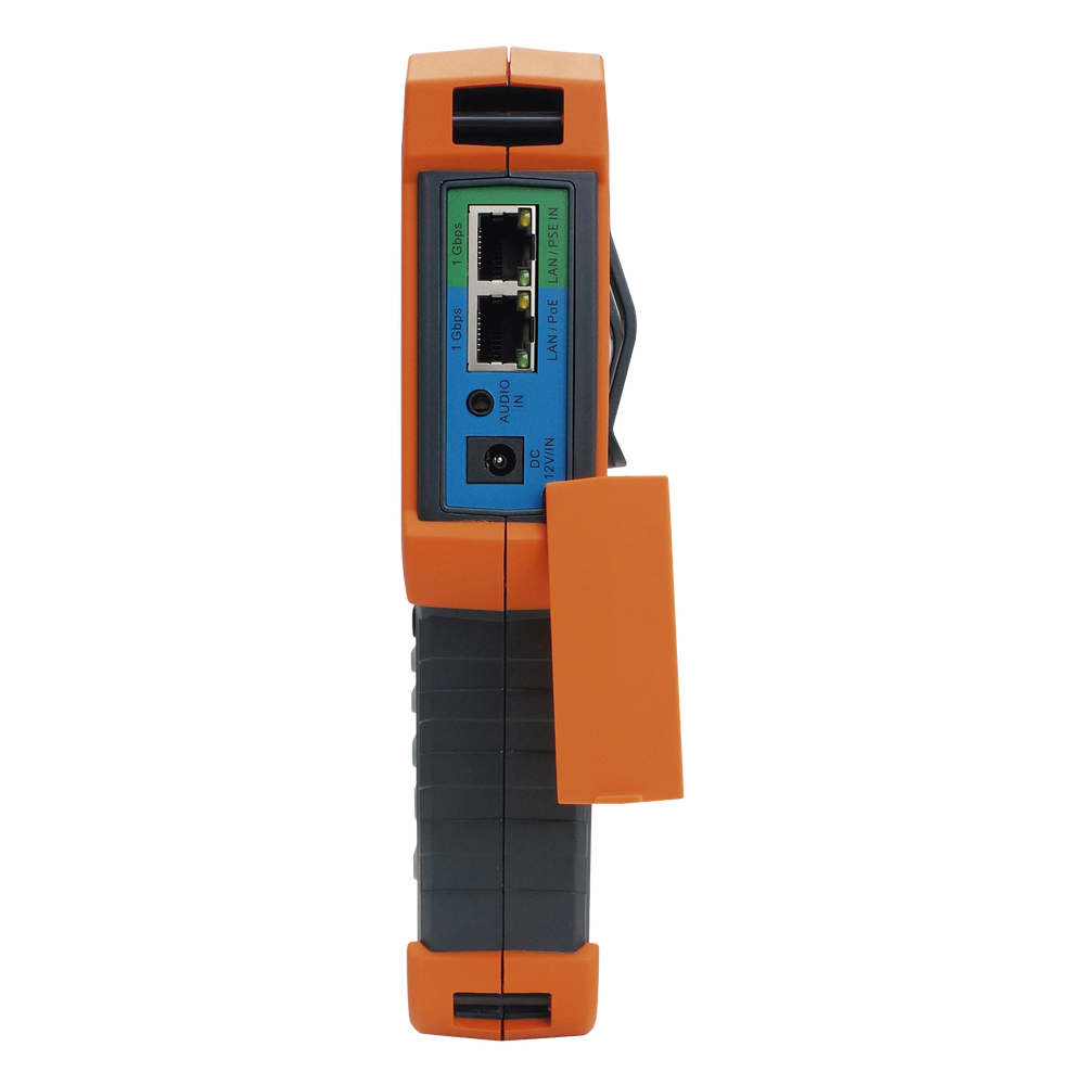 Tester de Video Profesional | Pantalla 4" Touch | Ideal para Cámaras IP/ HD (TVI, CVI, AHD y CVBS) | 4K | H.265/H.264 | PoE | WiFi | Cable Tester |