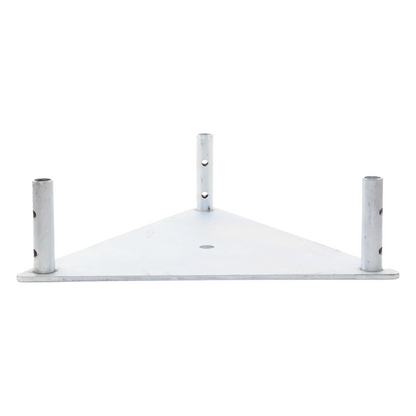 Base Triangular para Tramo STZ45 Galvanizado Electrolítico.