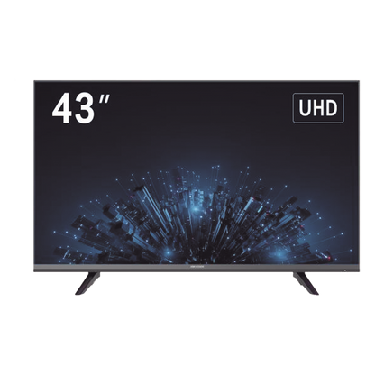 Monitor LED 4K de 43" / Ideal para Oficina y Hogar / Uso 24-7 / Entrada HDMI / Compatible con Montaje VESA (200 X 200) / Bocinas Integradas