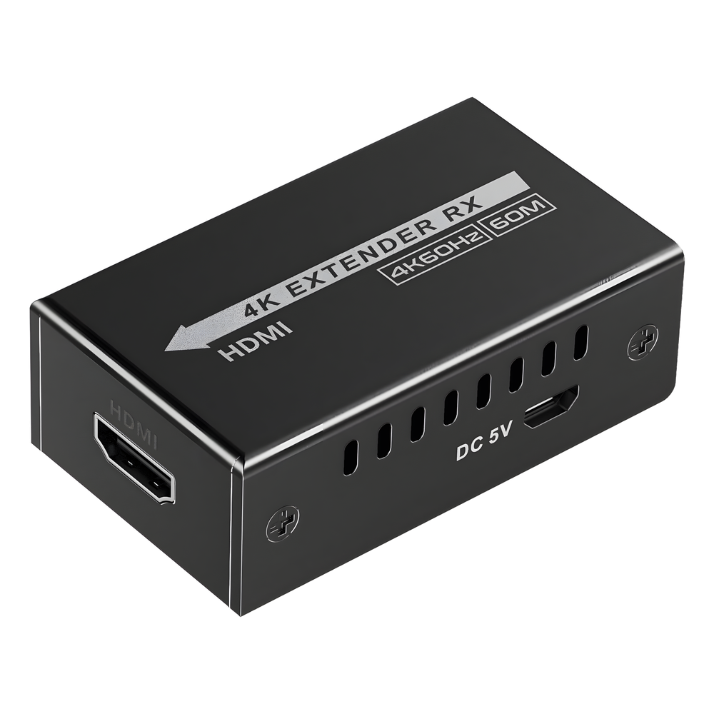 Extensor Mini 4K120Hz USB-C a HDMI | Transmisión 18 Gbps | Distancia 60m 4K@60Hz | HDR10 / HDCP 2.2 | Protección ESD ±8KV | Alimentación por Fuente