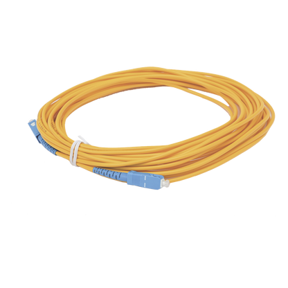 Jumper de Fibra Óptica Simplex, Monomodo, con Conectores SC/UPC-SC/UPC, de 10 Metros (32.81 Pies)