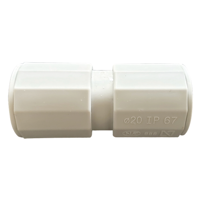 Manguito / Cople Morbidx IP67 libre de halógenos para unir tubería rígida de 25 mm (1") permite una instalación hermética no necesita pegamento