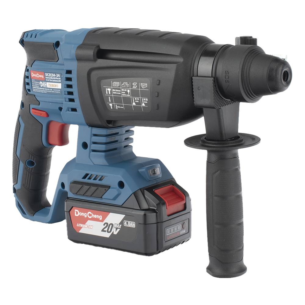 Martillo Perforador Inalámbrico SDS-PLUS 20V / Motor Brushless / 3 Modos Taladro Percusión Demolición / 2.7 J Energía de Impacto / 2 Baterías 4.0Ah