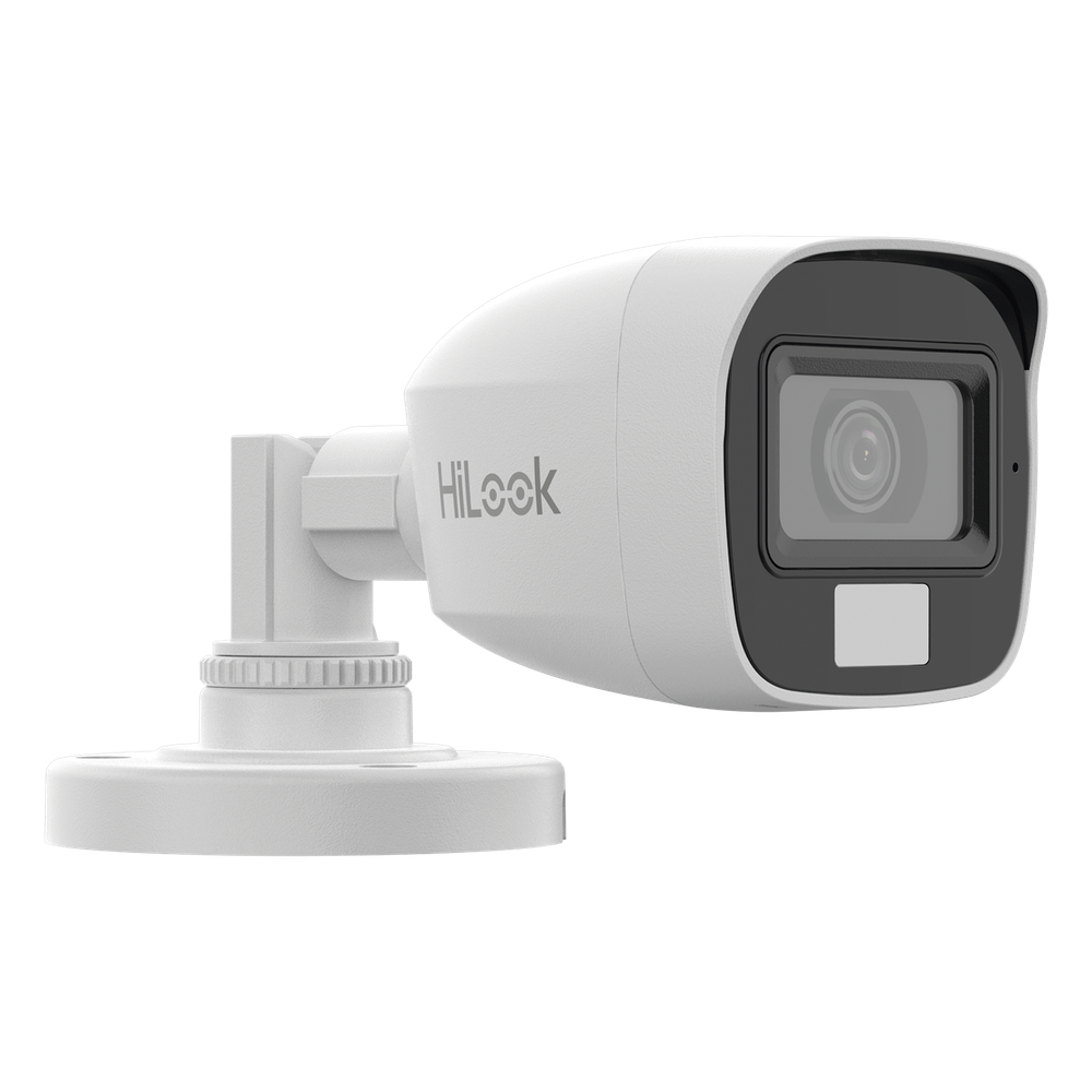 [Dual Light + ColorVu] Bala TURBOHD 2 megapixel / 20 mts IR + 20 mts luz blanca / Lente 2.8 (100° de Visión) / Exterior IP66 / Audio por Coaxitron