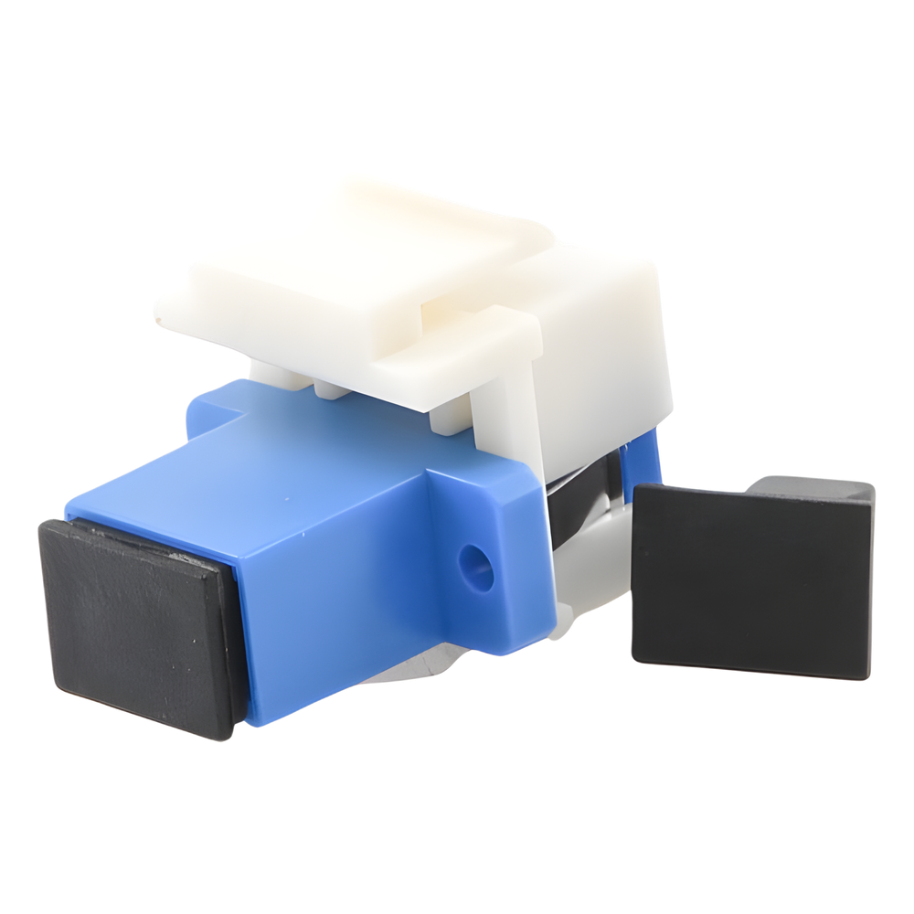 Acoplador Keystone de Fibra Óptica Monomodo SC/PC Simplex a SC/PC Simplex