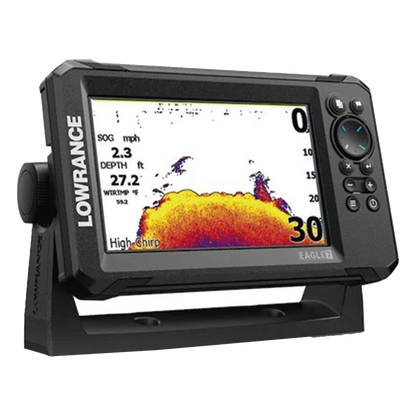 Eagle-7 ecosonda en pantalla horizontal IPS de 7 pulgadas, incluye transductor skimmer 50/200 kHz