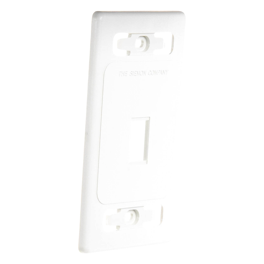 Placa de Pared Modular MAX, de 1 Salida, Color Blanco, Version Bulk (Sin Empaque Individual)