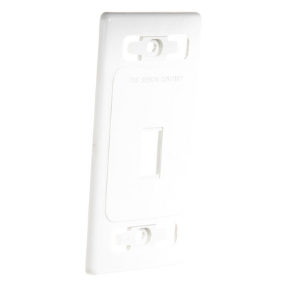 Placa de Pared Modular MAX, de 1 Salida, Color Blanco, Version Bulk (Sin Empaque Individual)
