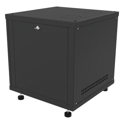 Gabinete Profesional para Telecomunicaciones de 12UR, 638 mm Profundidad.