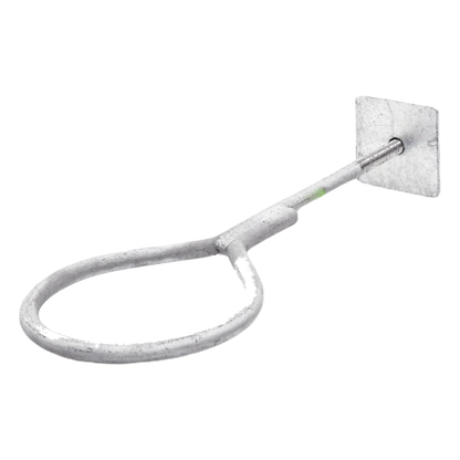 Ancla con Aro, largo: 40 cm. de 1/2" de espesor para Losa o Pared. Galvanizado por Inmersión.