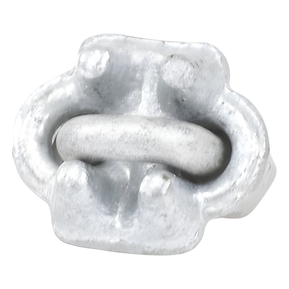 Nudo/ Perro/ Abrazadera Acero Forjado para Cable de 1/8", Galv. por Inmersión en Caliente