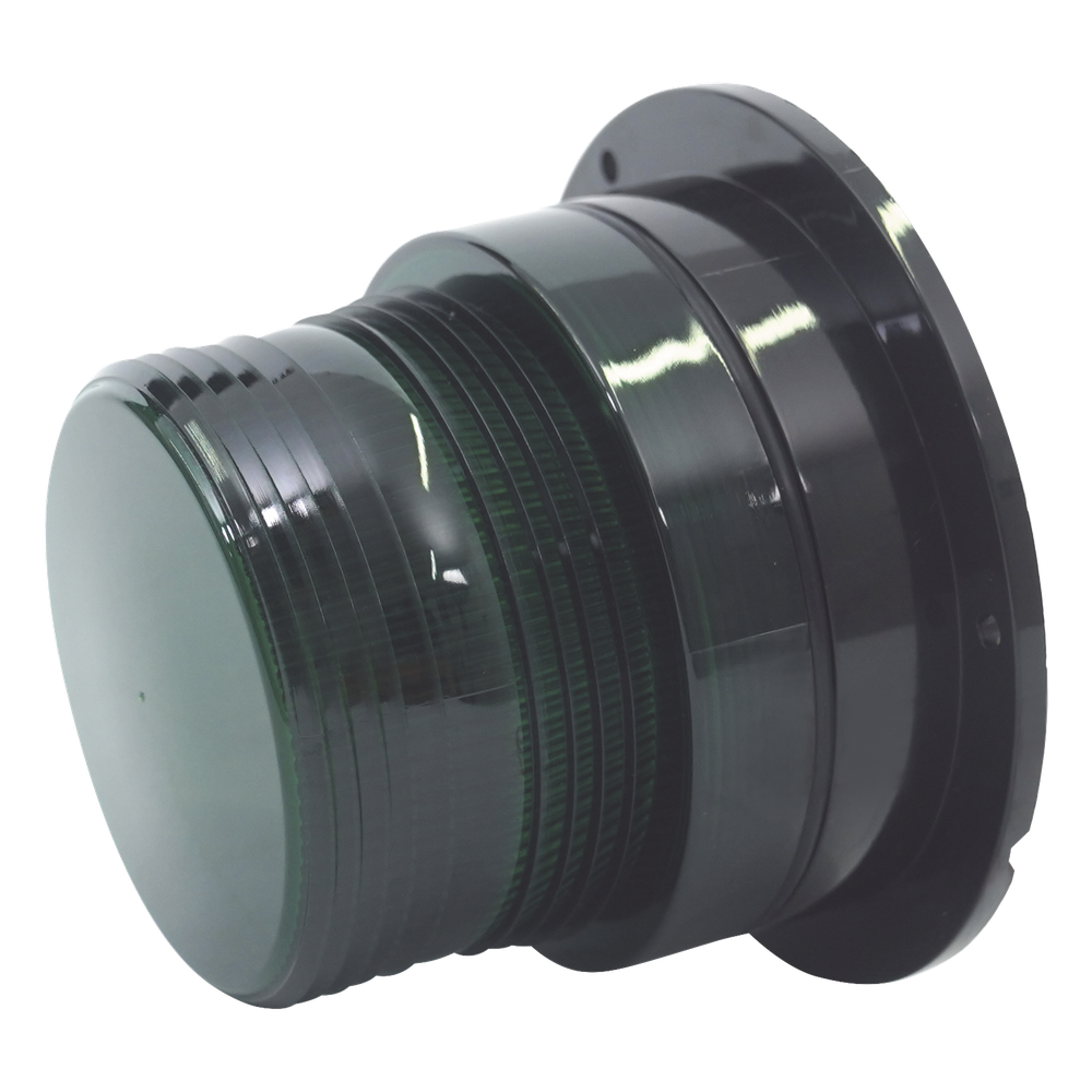 Burbuja Brillante de Larga Vida Útil, con 8 LEDs Color Verde, Domo Verde, 12Vcd