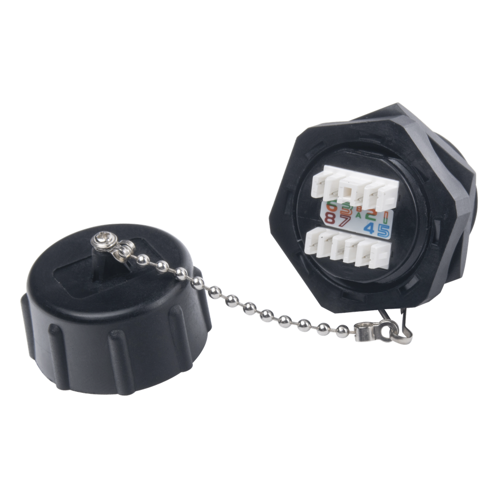 Jack Industrial RJ45 Categoría 6 Blindado, IP67 (Waterproof)