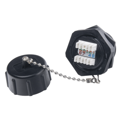 Jack Industrial RJ45 Categoría 6 Blindado, IP67 (Waterproof)