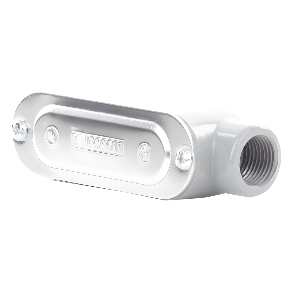 Caja Condulet tipo LB de 1/2" (12.7 mm) Incluye tapa y tornillos.