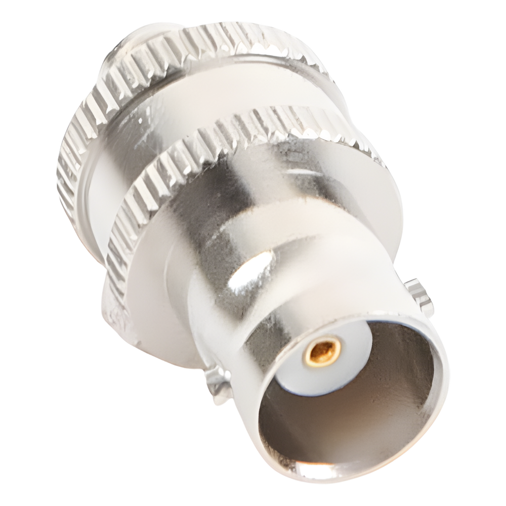 Adaptador en Línea de Conector BNC Hembra a SMA Hembra / Radios Portátil Kenwood, Uniden, Níquel/ Oro/ Teflón
