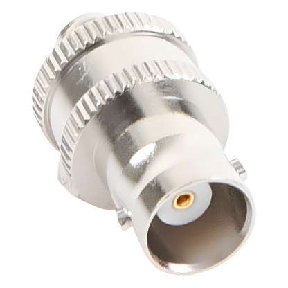 Adaptador en Línea de Conector BNC Hembra a SMA Hembra / Radios Portátil Kenwood, Uniden, Níquel/ Oro/ Teflón