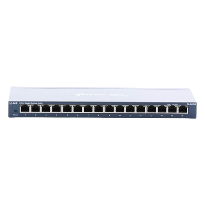 Switch Gigabit no administrable de 16 puertos 10/100/1000 Mbps para escritorio