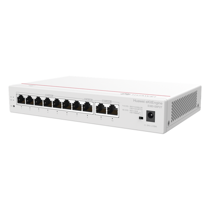 Router eKit / 2 Puertos WAN Gigabit / 1 Puerto LAN/WAN Gigabit / 7 Puertos PoE LAN Gigabit / Presupuesto PoE 124 W / Rendimiento de 2 Gbps