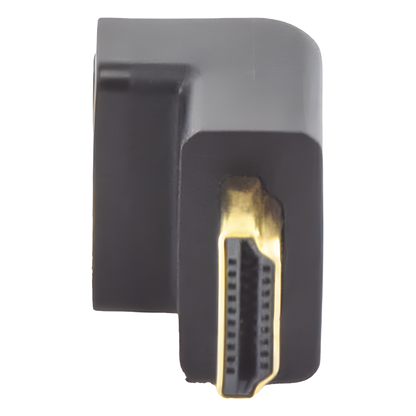 Adaptador HDMI de 90 Grados Macho a Hembra / Hacia Arriba / HDMI 2.0 4K@60Hz / Proporciona Flexibilidad Sin Doblar los Cables HDMI