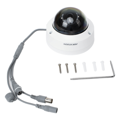 Domo TURBOHD 4K (8 Megapixel) / Gran Angular 102º / Lente 2.8 mm / Exterior IP67 / IK10 / IR EXIR 30 metros / TVI-AHD-CVI-CVBS / dWDR