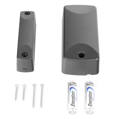 Sensor Magnético Inalámbrico para Exterior / IP56 / Gap 7.5 cm / Entrada Auxiliar NC/C/NO / -40°C a 60°C / Batería 10 Años / 345 MHz