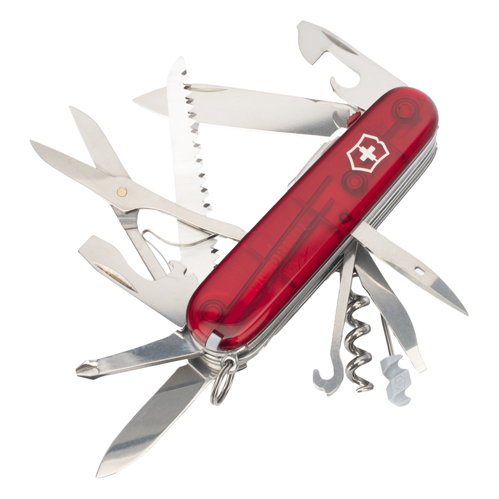 Navaja Victorinox de Bolsillo Mediana Huntsman Lite de 21 Funciones con Luz LED