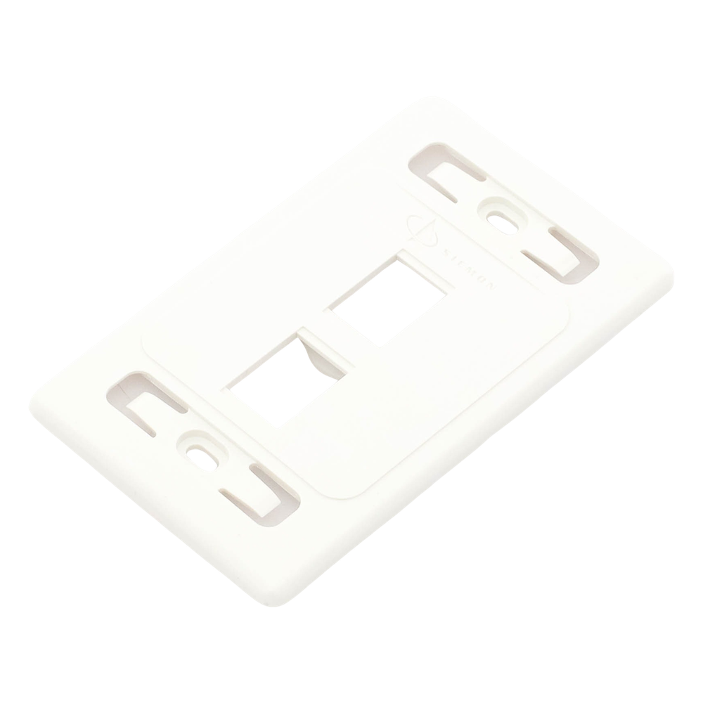 Placa de Pared Modular 10G MAX de 2 Salidas, Color Blanco
