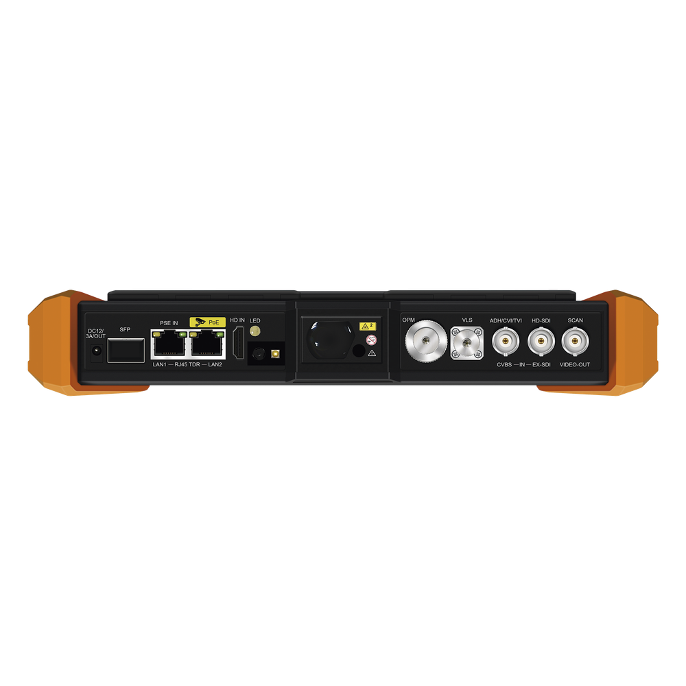 Tester Profesional Multifunción | Pantalla Táctil 7" | Láser Integrado | Cámara Integrada | Prueba IP/HD Coaxial | 4K/8K | H.265/H.265 | ONVIF | WiFi