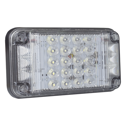 Luz de Advertencia de 7X4", Color Claro, Con Luces de Trabajo, Ideal para Ambulancias