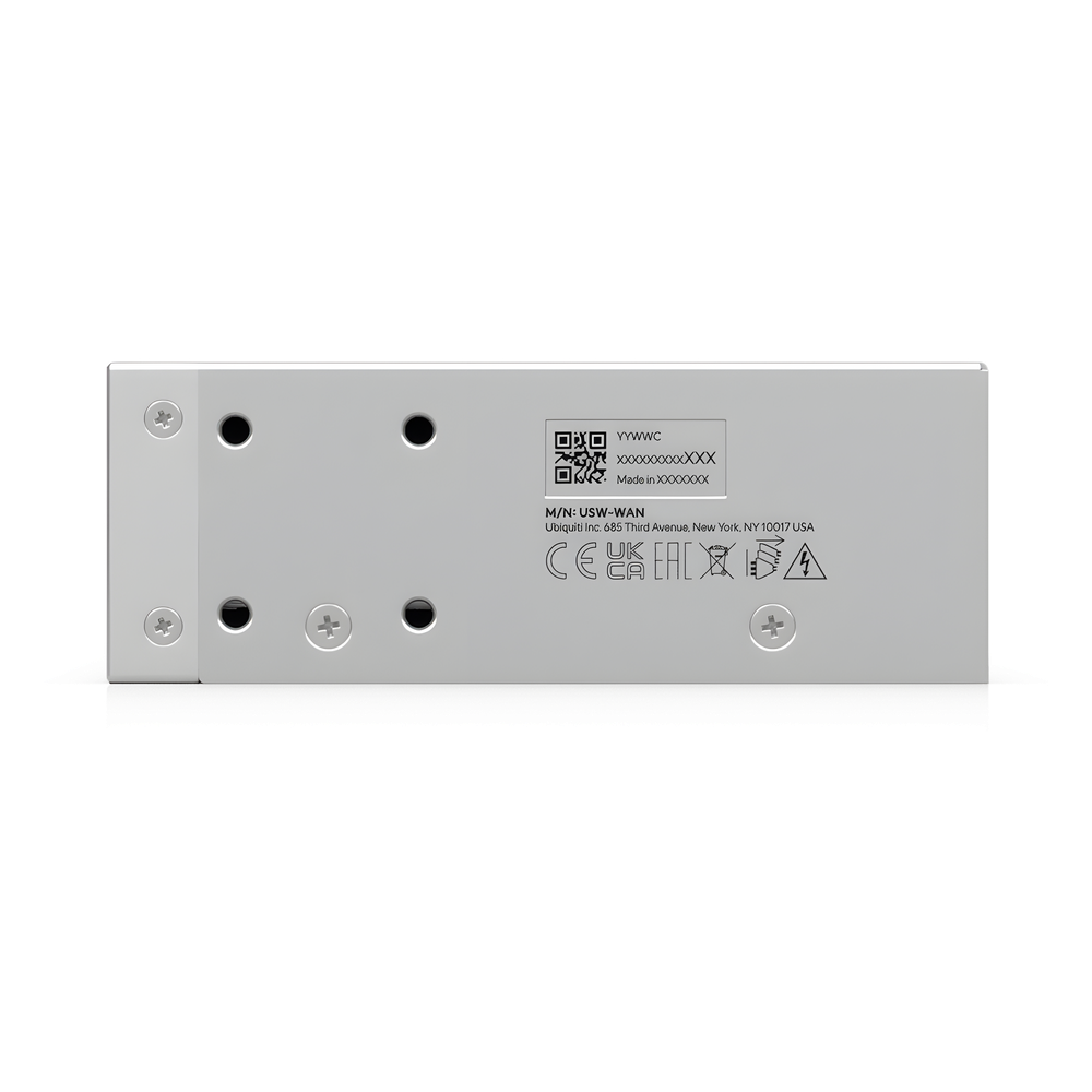 UniFi USW-WAN – Switch WAN Capa 2 con Uplinks SFP+ 10G, Puerto RJ45 GbE y Alimentación CA Redundante para Alta Disponibilidad con UniFi Gateways en